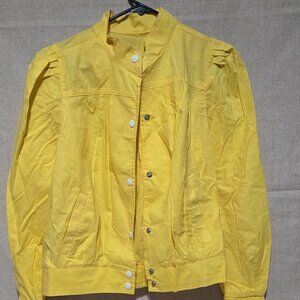 Vintage Debutog's women's yellow jacket.